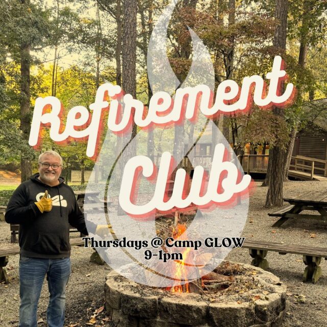 Men!! You are invited to join REFIREMENT CLUB at Camp GLOW, starting THIS Thursday, January 16....and every Thursday from 9AM until lunchtime... We'll start the morning with coffee and a devotional moment with Camp Pastor Tony Wagoner, then spend a few hours in the great outdoors preparing the ground for God to move in the lives of those who come to Camp GLOW!! This is for anyone who can come... especially those who have the time and are looking for fellowship while serving God and others! Hope to see you this Thursday or any Thursday in the near future! Let's use our abilities and time to #goloveotherswell 🔥 @campglownc @our_family_tale @andrew27604