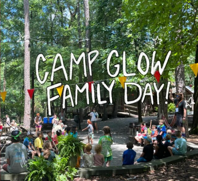 You’re invited to Camp GLOW Family Day! 
Join us Saturday, August 9 (4–7PM) for food, fun, games, and a fresh look at all things Camp GLOW!
Meet staff, explore new programs, and experience camp together as a family. 💛
3350 Camp Julia Rd, Kannapolis, NC 
Bring a side & RSVP for hot dogs/burgers
All past, present & future Camp GLOW families welcome!
-Enjoy camp adventures with your kids
-Preview our brand-new family devotional, Hide & Seek: Adventures in the Secret Place
-Learn about upcoming fall GLOW Clubs and our “Follow the Leader” training
-Connect with other families and staff
-Discover how to get involved — as a camper, volunteer, or “Happy Camper Giver”
Let’s GLOW together — RSVP today! Link in bio 
#CampGLOWFamilyDay #LetsGlow