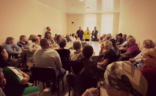 I wasn’t prepared for today.  We thought we were going to meet with some soldiers and veterans from the Ukrainian army, and I thought Andrew would speak to them, share the gospel and give them hope by giving them waterproof Bibles.  Instead, the room filled with women (and just a few men…but mostly mothers and wives and daughters of fallen soldiers.  The grief in the room was tangible, the air heavy as they quietly sat down and looked at us with tear-filled eyes….some holding pictures of their loved ones whose lives were taken, leaving so many holes in hearts. As I stood to share, I could not talk. I could only cry. Eventually I simply expressed that we care…and represent so many others who care from the other side of the world. And I offered them all we had…what we carry.  Hope. Andrew shared the beautiful hope of the gospel…of A Father who saw His son lay down His life so we could have freedom.  He led them in prayer and then they came up and thanked us…and thanked America.  They cried and showed us pictures and told us stories about their lost loved ones, through translation.  We may not speak the same the same language, but there was a beautiful exchange today in the midst mourning.  It mattered to them that they were seen.  Their grief was acknowledged and felt. They showed up to represent a life that was lost but still loved. I’m still processing what happened today within me. A new edition on my heart for those who mourn. May they be comforted indeed.  And may peace indeed come soon. Lord, let it be.