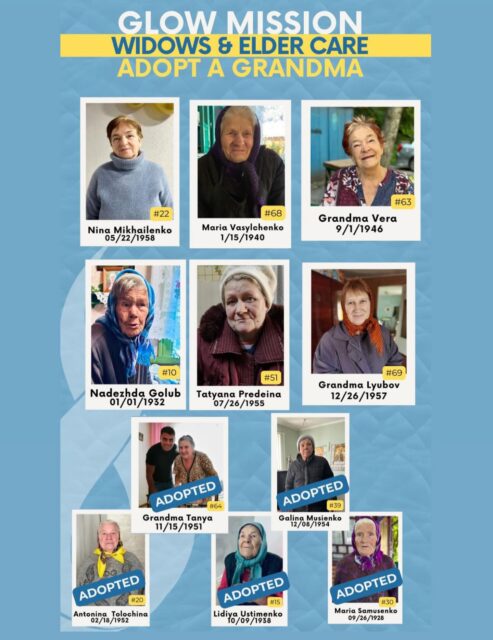 So thankful for FIVE new families for our Grandmas!! 🙌🎉 SIX more grandmas need families!! Do you need a grandma?? There's a grandma in Ukraine who needs YOU! 👵🏻❤️ The GLOW Mission. See link in story or DM us for details... #goloveotherswell 🔥
